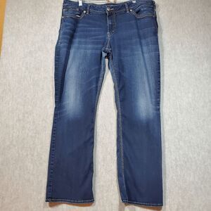 Silver Jeans Womens 22x33 Blue Denim Classic Fit Suki Mid Slim Boot Outdoor